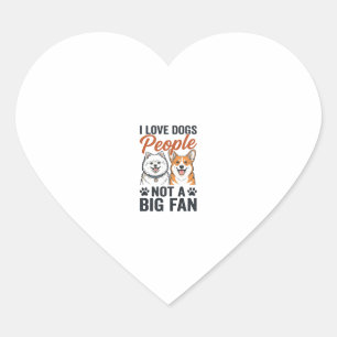 Funny Dog Lover Quote Vintage Engraving Vector Des Heart Sticker