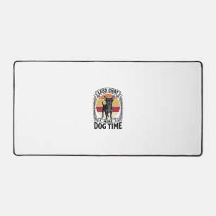 Funny Dog Lover Shirt Vintage Engraving Chihuahua  Desk Mat