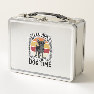 Funny Dog Lover Shirt Vintage Engraving Chihuahua  Metal Lunch Box