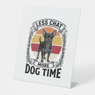 Funny Dog Lover Shirt Vintage Engraving Chihuahua Pedestal Sign