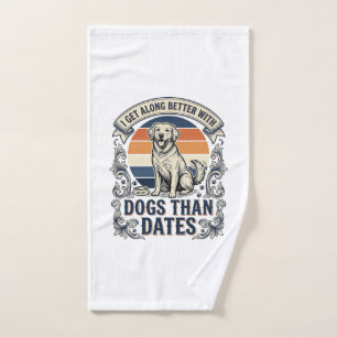 Funny Dog Lover Shirt Vintage Engraving Quote Desi Hand Towel