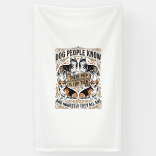 Funny Dog Lover Shirt with Vintage Puppy Debate De Banner