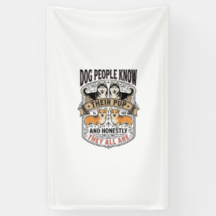 Funny Dog Lover Shirt with Vintage Puppy Debate De Banner