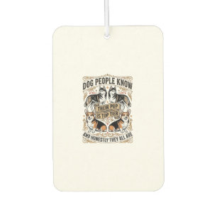 Funny Dog Lover Shirt with Vintage Puppy Debate De Car Air Freshener