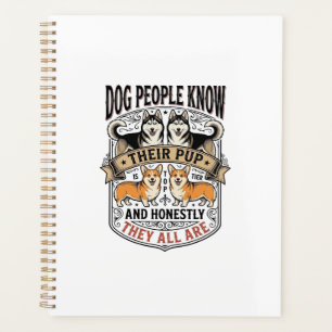 Funny Dog Lover Shirt with Vintage Puppy Debate De Planner