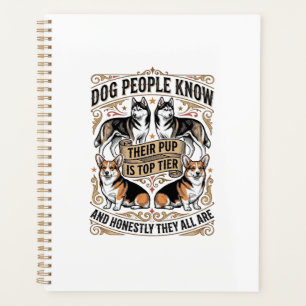 Funny Dog Lover Shirt with Vintage Puppy Debate De Planner