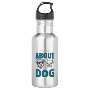 Funny Dog Lover Vintage Engraving Graphic_1 532 Ml Water Bottle