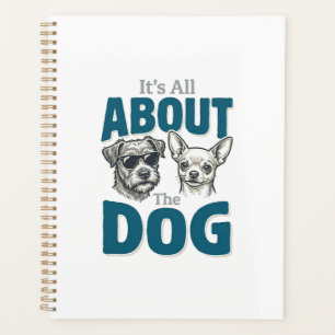 Funny Dog Lover Vintage Engraving Graphic_1 Planner