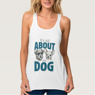 Funny Dog Lover Vintage Engraving Graphic_1 Singlet
