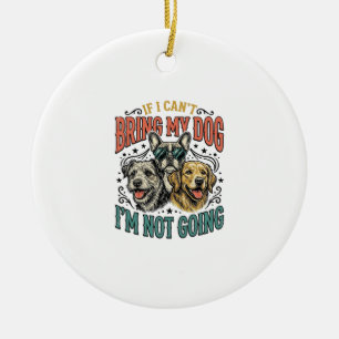 Funny Dog Lover Vintage Engraving Quote Design (2) Ceramic Tree Decoration