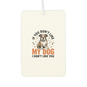 Funny Dog Lover Vintage Puppy Quote Shirt Design_1 Car Air Freshener