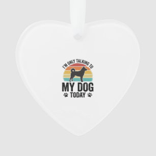 Funny Dog Lover Vintage Sunset Quote Design_1 Ornament