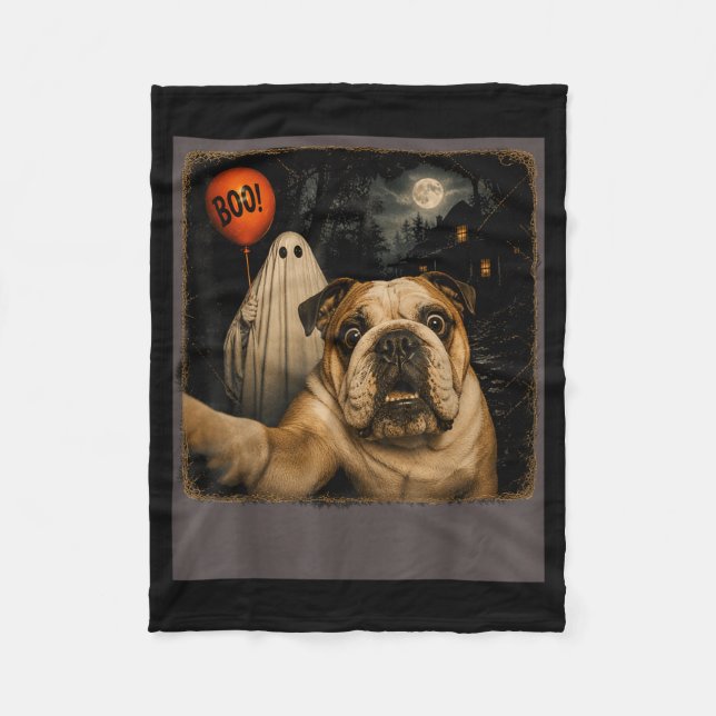 Funny Dog Lovers Fleece Blanket (Front)