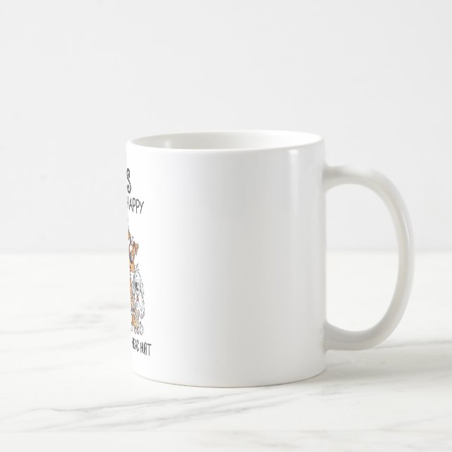 Funny Dog Make Me Happy Humans make my Coffee Mug (Right)