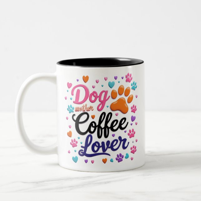 Funny Dog Mug Wrap Coffee Lovers Gift For Mum (Left)