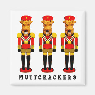 Funny Dog Nutcracker Ballet Magnet