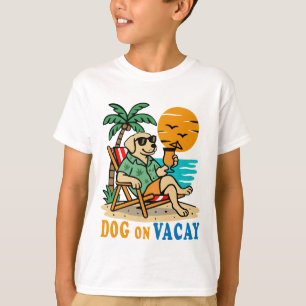 Funny Dog on Vacation T-Shirt Cute Summer