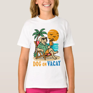Funny Dog on Vacation T-Shirt Cute Summer