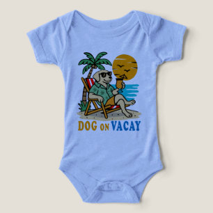 Funny Dog on Vacation T-Shirt Cute Summer
