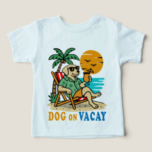 Funny Dog on Vacation T-Shirt Cute Summer