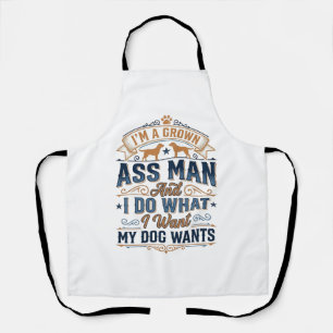 Funny Dog Owner Quote Vintage Vector Design_1 Apron