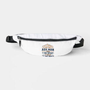 Funny Dog Owner Quote Vintage Vector Design_1 Bum Bags