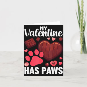 Funny Dog Owner Valentines Day Heart Women Girls Card