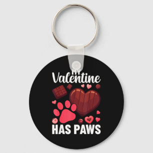 Funny Dog Owner Valentines Day Heart Women Girls Key Ring