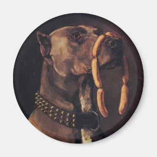 Funny Dog painting Magnet