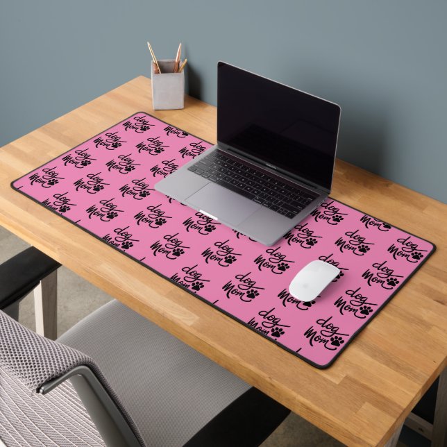 Funny Dog Paw Dog Mum Desk Mat (Office 2)