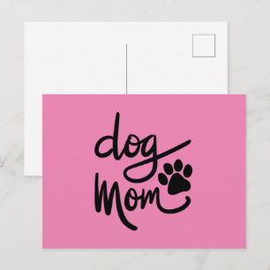 Funny Dog Paw Dog Mum Postcard