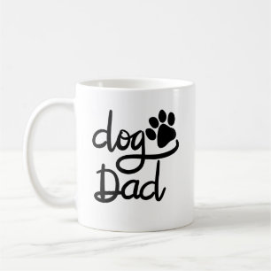 Funny Dog Paw Print Dog Dad Coffee Mug