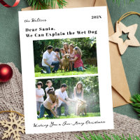 Funny Dog Pet Photo Family Christmas