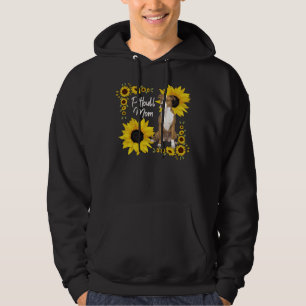 Funny Dog Pitbull Mum Sunflower For Women Hoodie