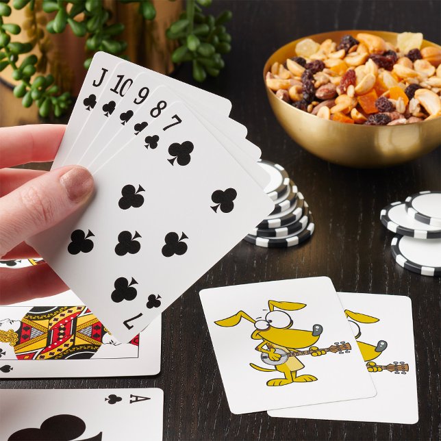 Funny Dog Playing Banjo Music Cards (Creator Uploaded)