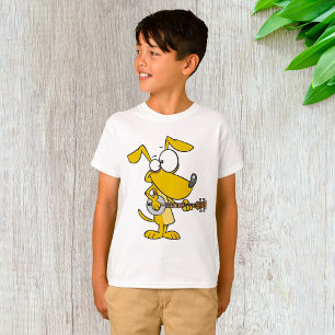 Funny Dog Playing Banjo Music T-Shirt