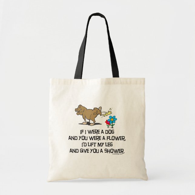 Funny Dog Poem Tote Bag (Front)