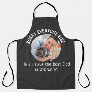 Funny dog Quote Fathers Day Custom Photo Apron