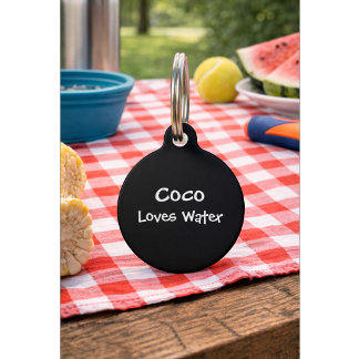 Funny Dog Quote with Phone Number | Custom Pet Tag