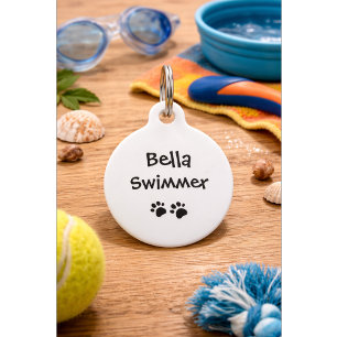 Funny Dog Quote with Phone Number   Custom Pet Tag