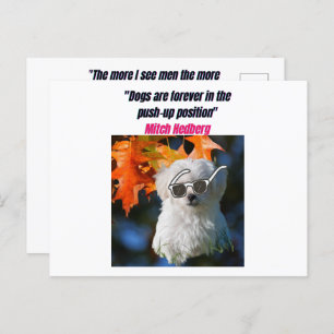 Funny Dog Quotes Postcard