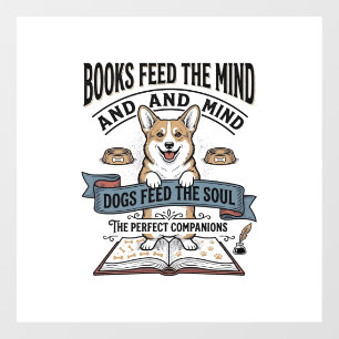 Funny Dog Reader Vintage Engraving Tee for Book Lo