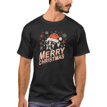 Funny Dog Santa Merry Christmas Vintage