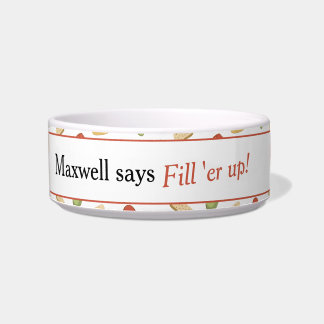 Funny Dog Saying Treat Pattern Bowl