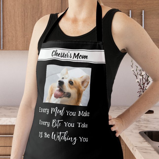 Funny Dog Saying Your Photo Dog Mum Apron (Creator Uploaded)