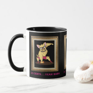 Funny dog smashing Dogecoin   Mug