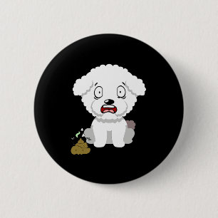 Funny Dog Smells Stinky O O  6 Cm Round Badge