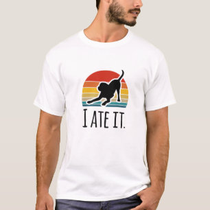 Funny Dog Tees Black Lab "I Ate It" Dog Mum And Do
