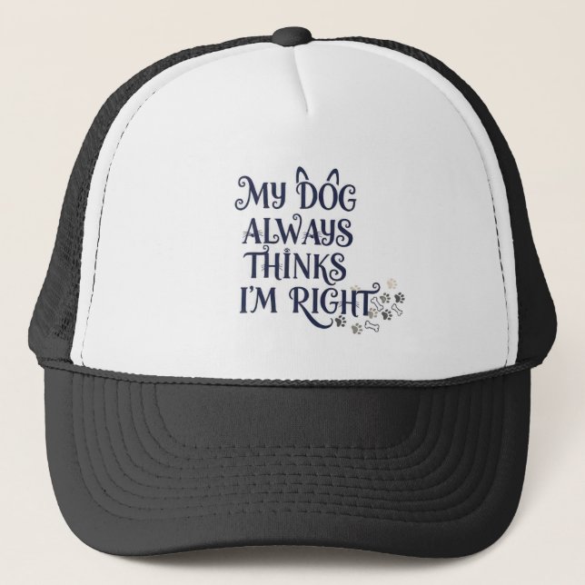 Funny Dog Text Hat (Front)