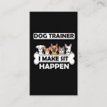 Funny Dog Trainer Humour Puppy Education Business Card<br><div class="desc">Funny Dog Trainer Humour Puppy Education. Witty Dog Training Quote for Pet Lover.</div>